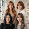 Gaya rambut sebahu korea tn1