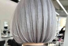 Silver Bob Balayage