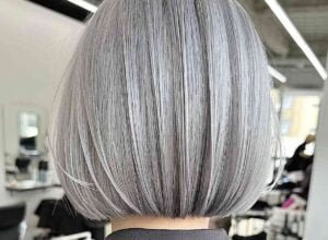 Silver Bob Balayage