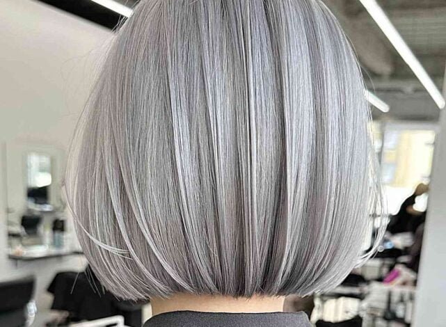 Silver Bob Balayage