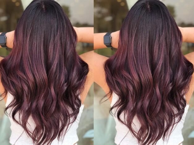 Burgundy Brown Hair