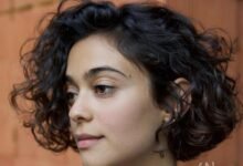 Curly Ear Length Hair