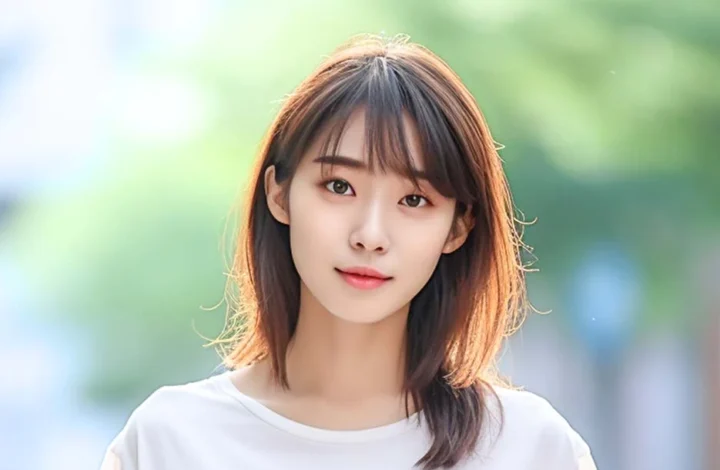 Layered Korean Bangs