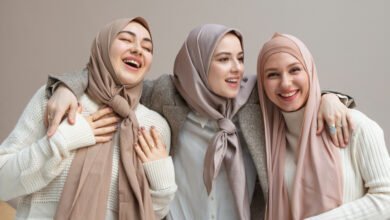 Tutorial Hijab Segi Empat Gaya Pita