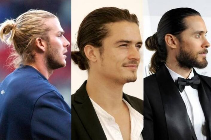 Celebrity Man Bun Hair Style