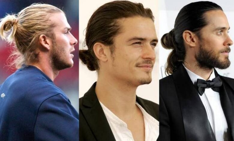 Celebrity Man Bun Hair Style