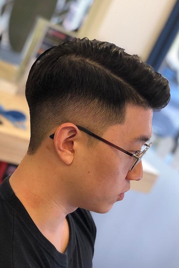 High Fade With Textured Top