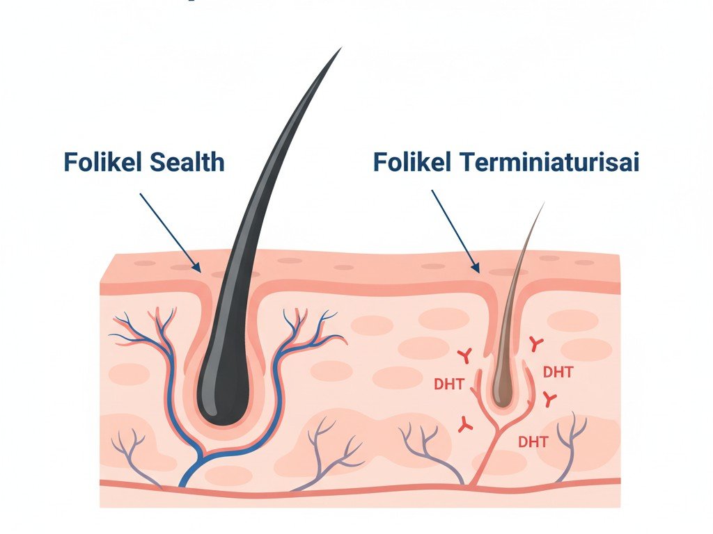 Perbedaan Kebotakan Pria & Wanita 2 cr