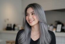 Inspirasi Gaya Rambut Ash Grey 1 cr