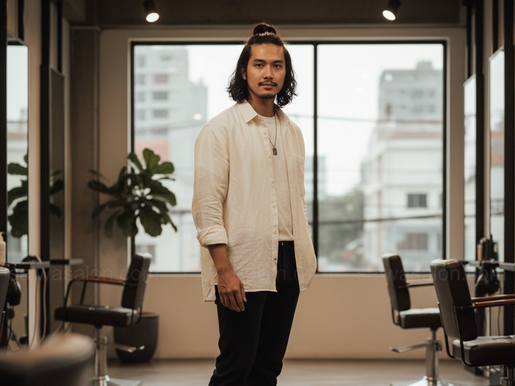 Percaya Diri dengan Rambut Gondrong Tanggung 1 tn