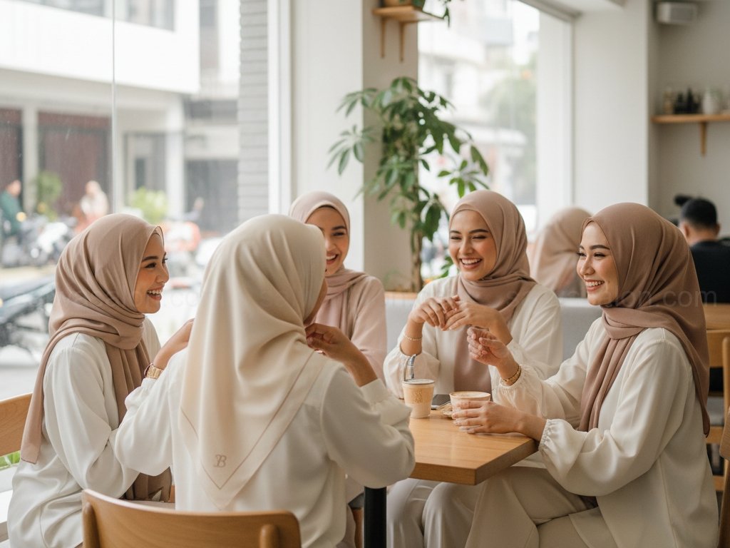 Hijab segi empat buttonscarves 1 cr