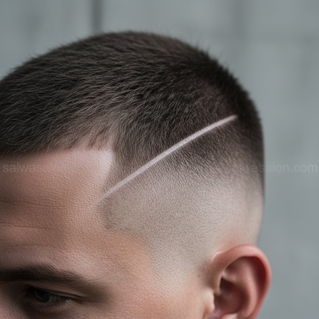 7 Buzz Cut dengan Hair Line (LineDesign) tn1