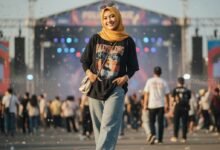 7 Ide OOTD Konser Hijab Anti Gerah 1 tn1