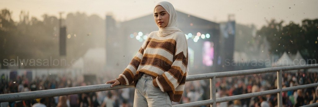 7 Ide OOTD Konser Hijab Anti Gerah 2 cr2 tn1