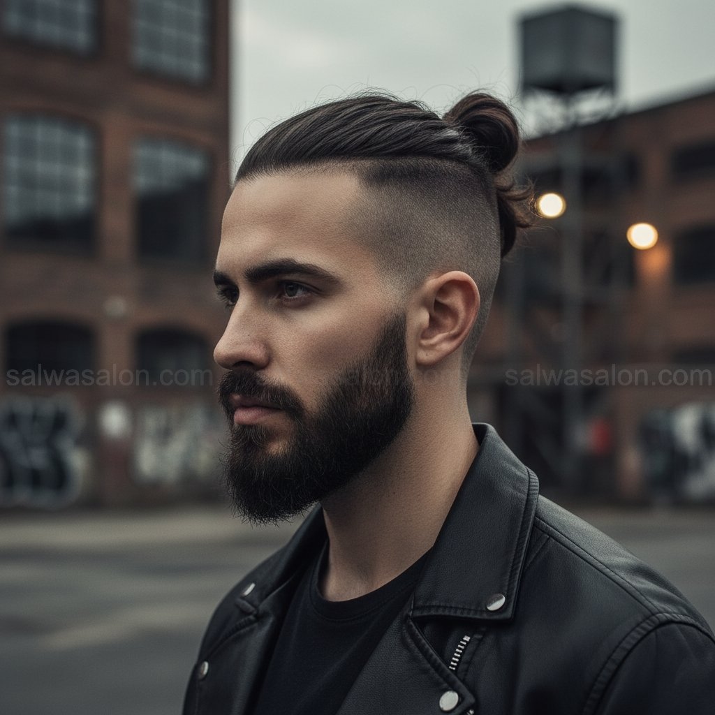 8 Variasi Man Bun (dengan Sisi Buzz Cut) tn1
