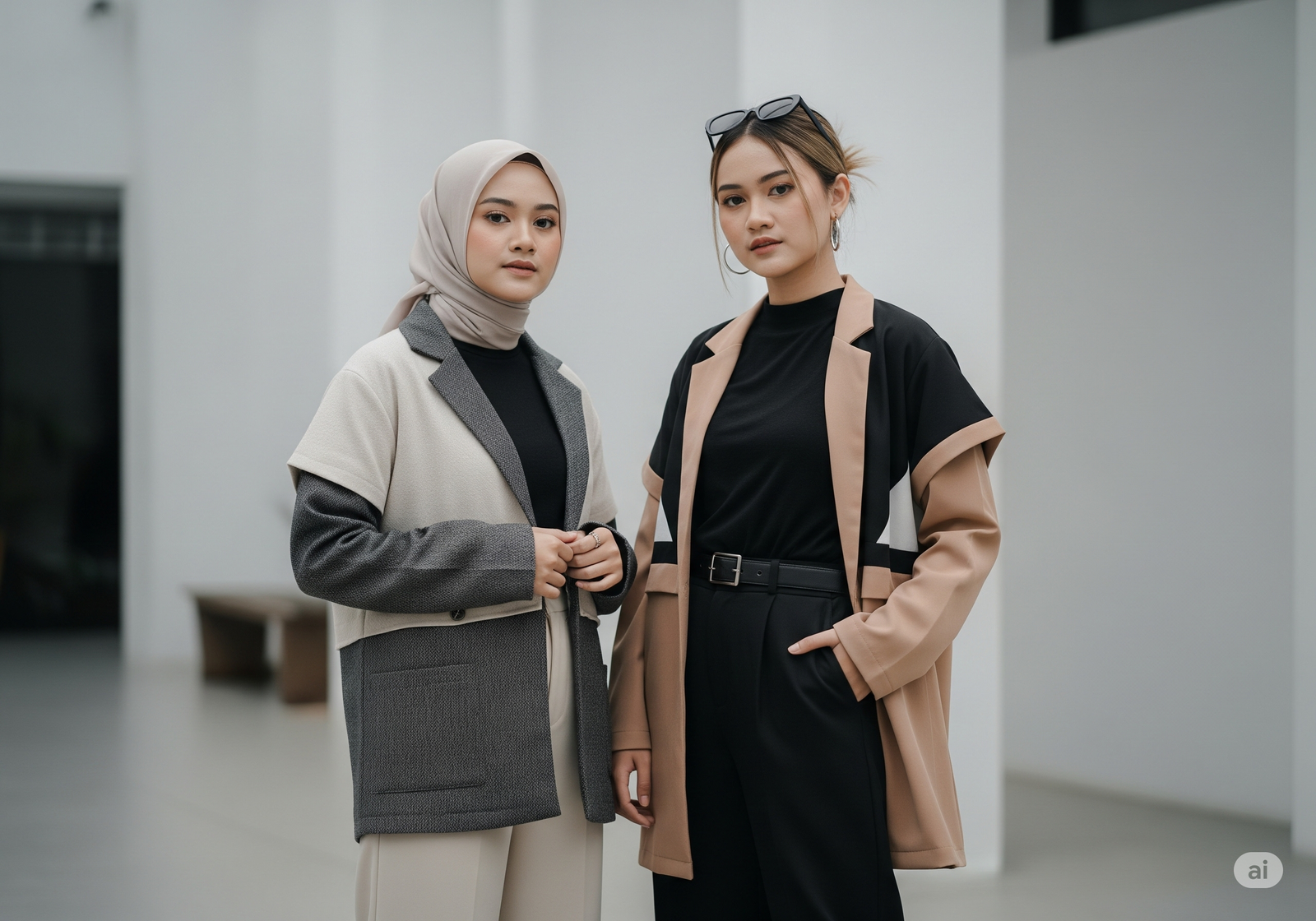 Memadukan Outerwear dengan Hijab dan Non-Hijab - image 1