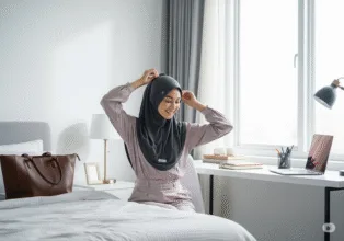 Cara memadukan warna hijab dengan outfit sehari hari.png