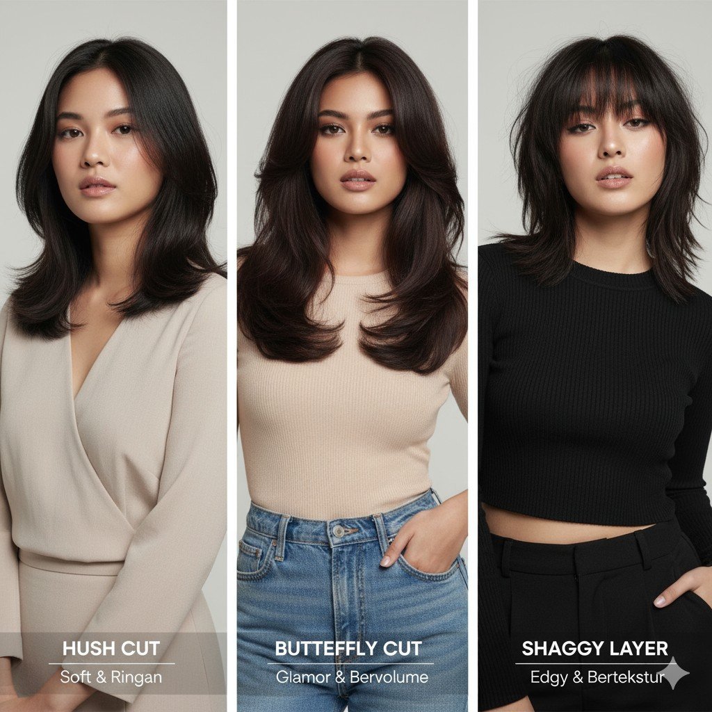Hush Cut vs Butterfly Cut vs Shaggy Layer 1 cr2