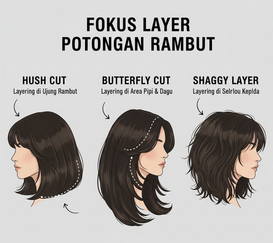 Hush Cut vs Butterfly Cut vs Shaggy Layer 5 cr