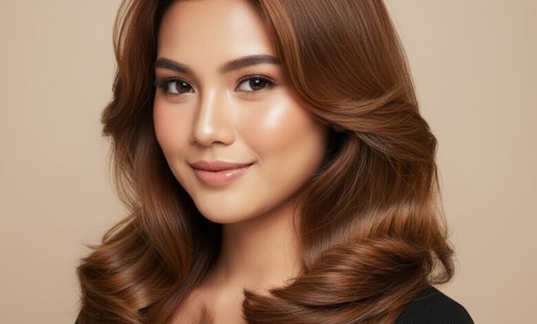 Inspirasi Warna Rambut Cokelat Terang 3 cr