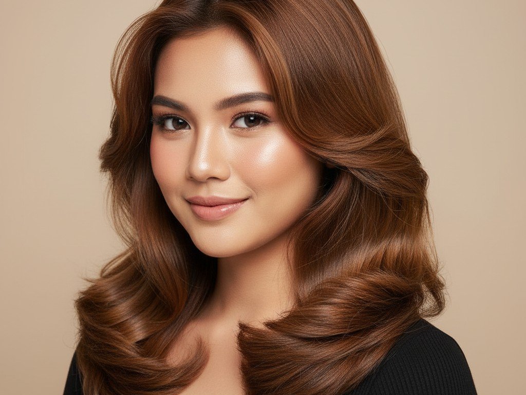 Inspirasi Warna Rambut Cokelat Terang 3 cr