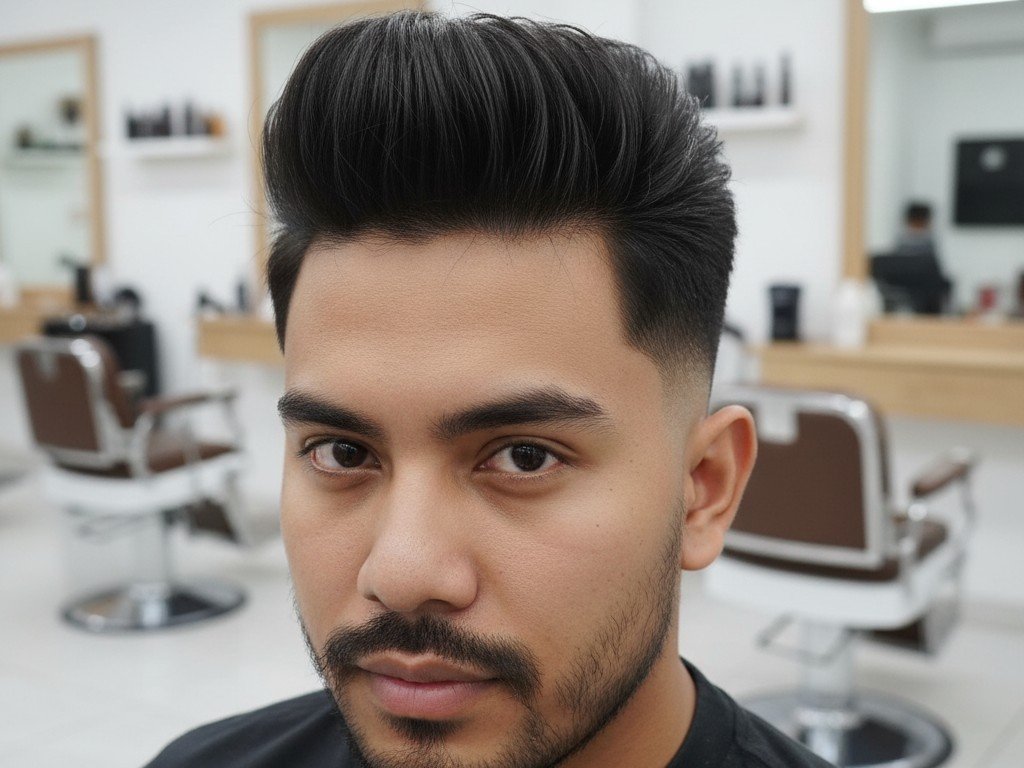 Panduan Potongan Rambut Pria untuk Wajah Bulat 2 cr