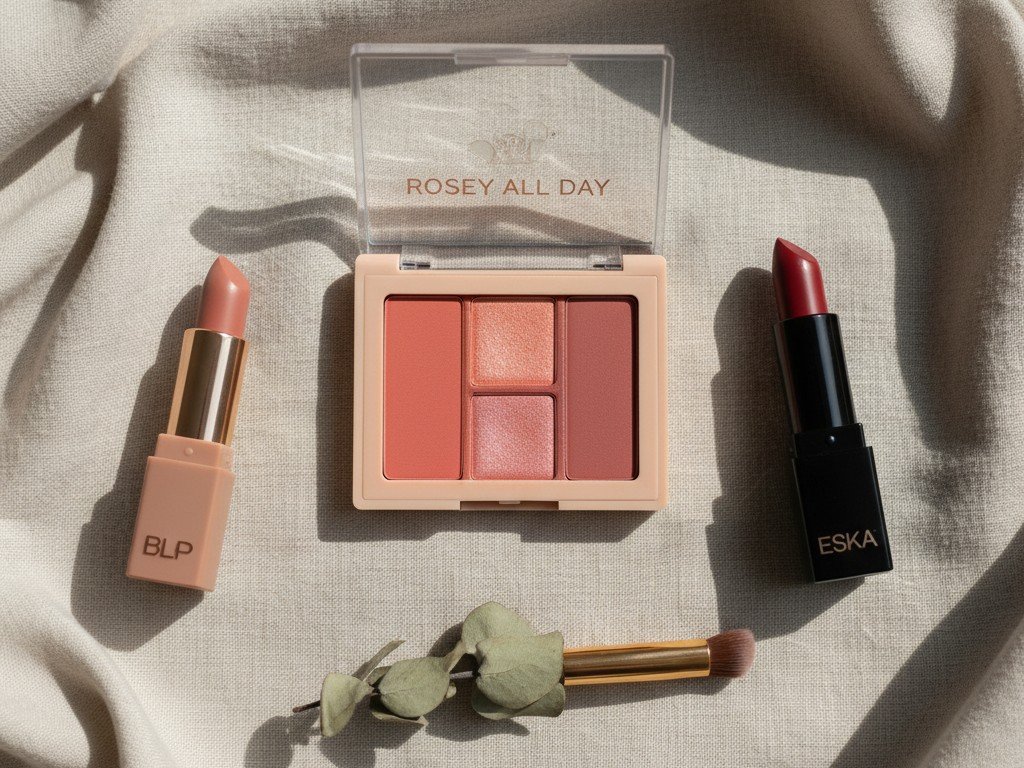 Rekomendasi warna lipstick (nude, bold) dan blush on 5 cr