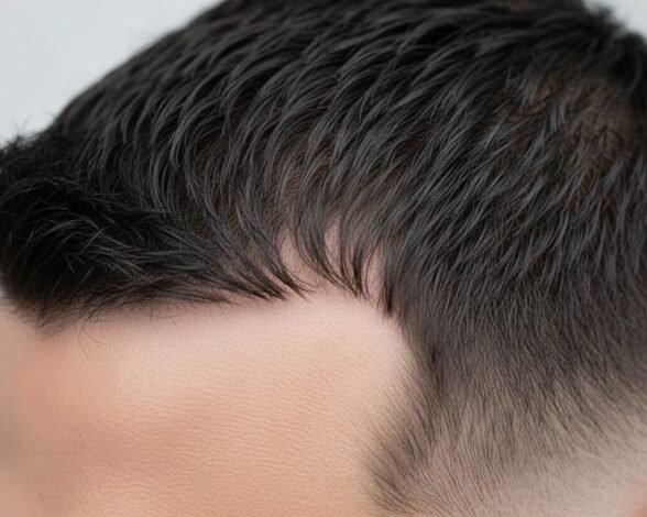 Ide Potongan Rambut Pria dengan Aksen Garis 1 cr