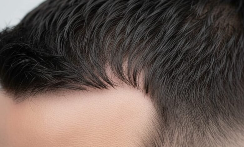 Ide Potongan Rambut Pria dengan Aksen Garis 1 cr