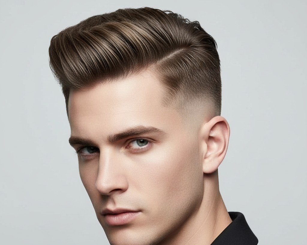 Ide Potongan Rambut Pria dengan Aksen Garis 4 cr