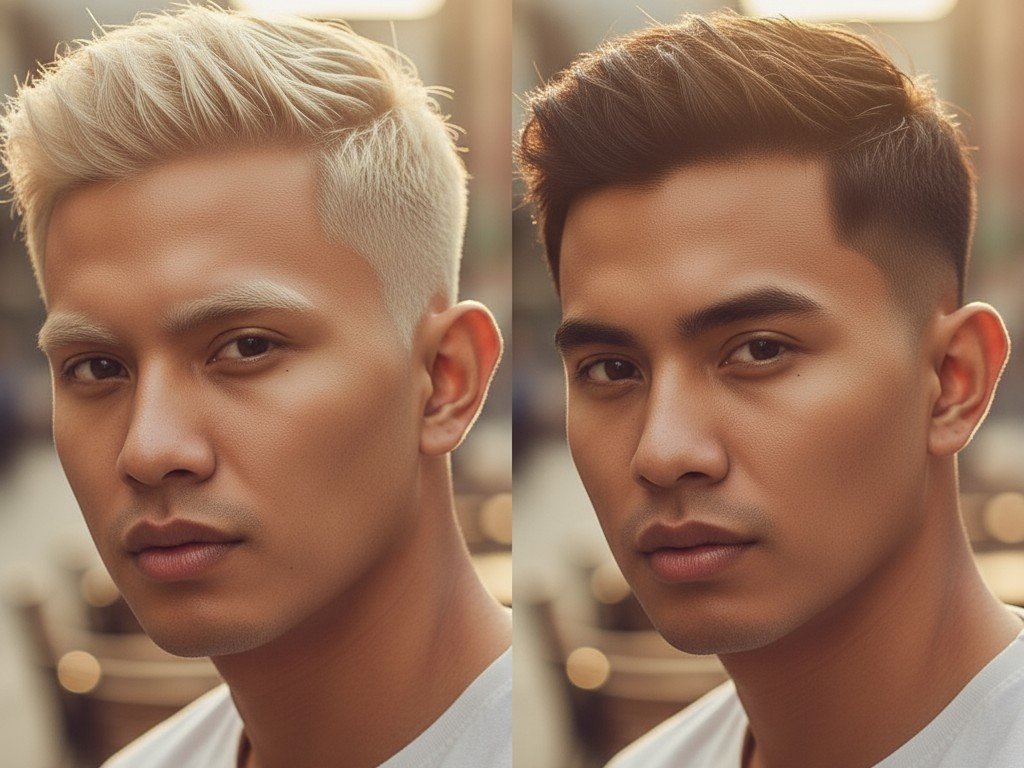 Panduan Warna Rambut Pria 5 cr