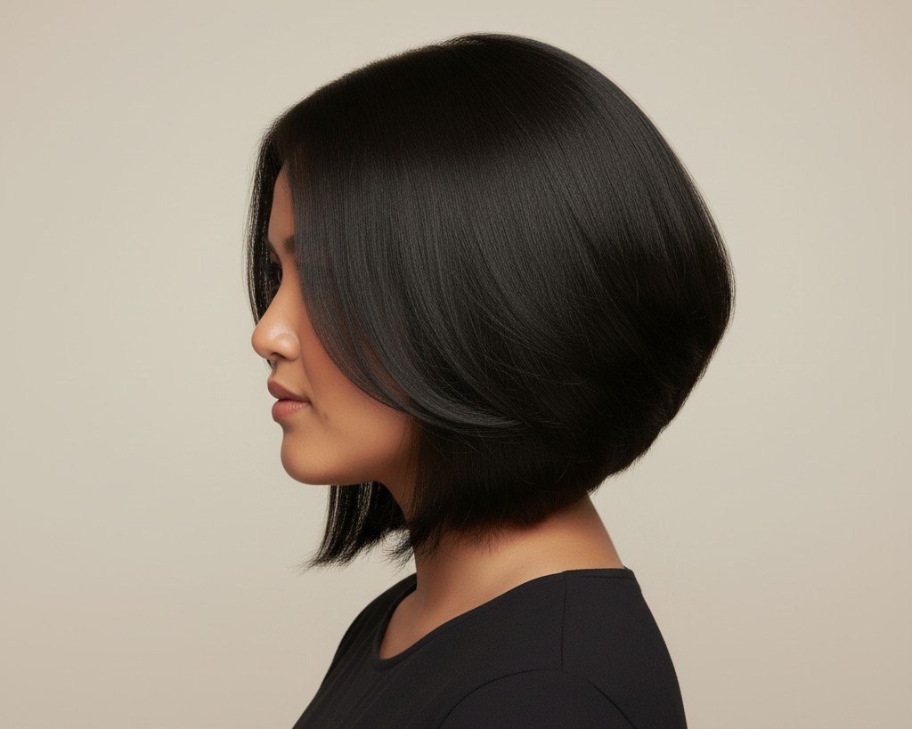 Rambut Bob untuk Wajah Bulat 3 cr