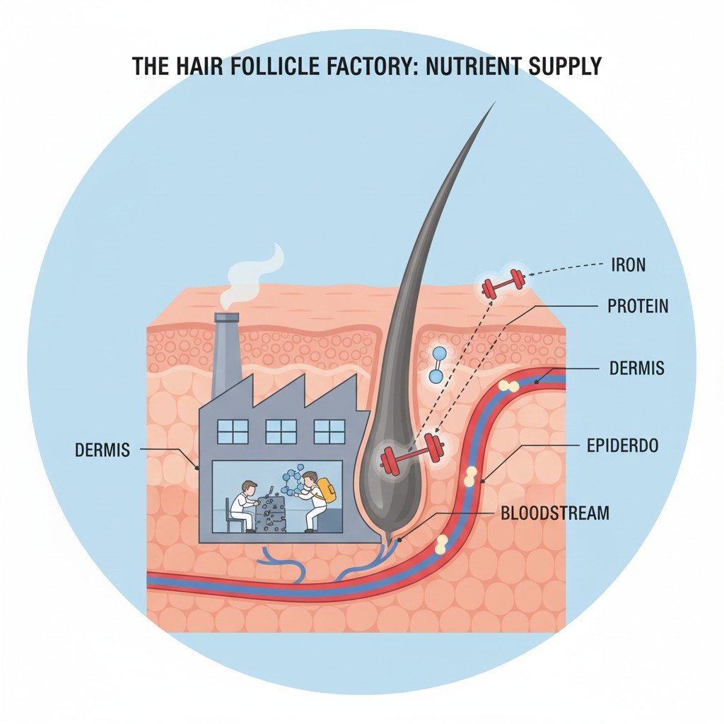 Rambut Rontok & Solusi Nutrisinya 5 cr