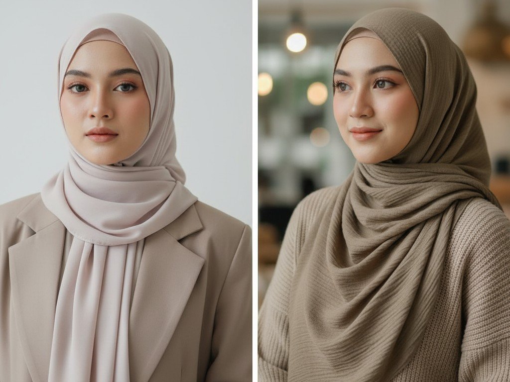 Tutorial Styling Hijab Viral 1 cr