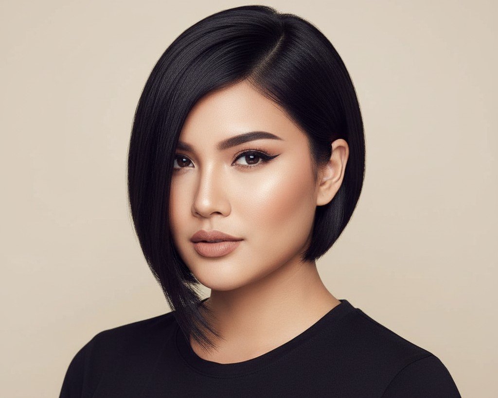 Variasi Bob Modern Anti Gagal untuk Pipi Chubby 2 cr