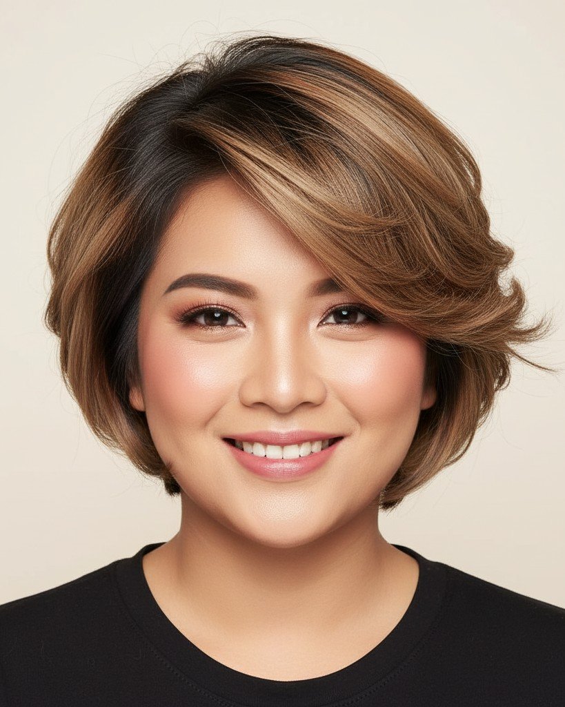 Variasi Bob Modern Anti Gagal untuk Pipi Chubby 4 cr