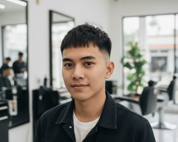 French crop gaya rambut pria cocok semua wajah 1 tn1