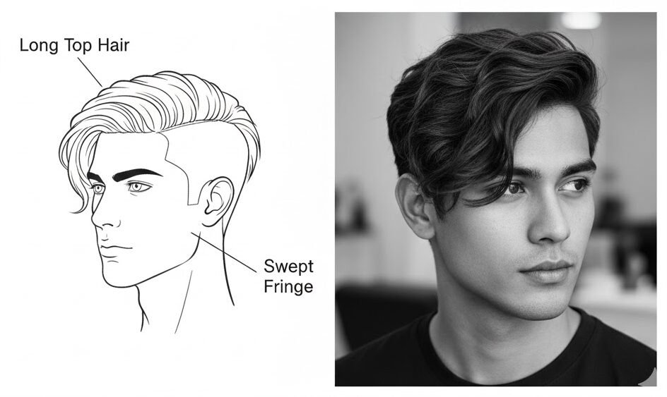 5 Gaya Rambut Pria untuk Jidat Lebar: Auto Ganteng &amp; Pede - ilustrasi 3