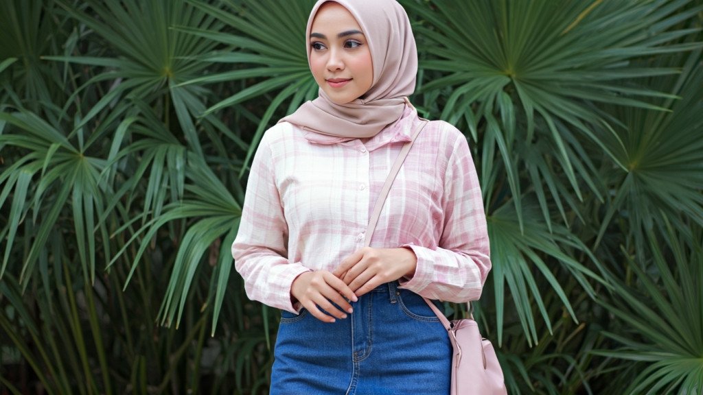 8 Ide OOTD Hijab Nuansa Pink Manis ala Amira Thallya yang Bikin Gemes! - Featured