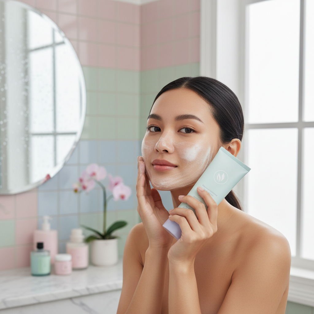AI Visual: Wajah Kusam & Berjerawat Bikin Nggak Pede? Yuk, Bikin Kinclong Lagi Kayak Salwa! ✨