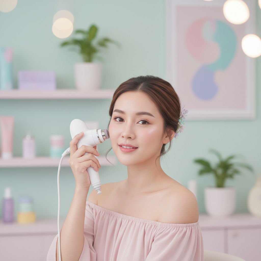 AI Visual: Bye-Bye Kulit Kusam! 10 Alat Microdermabrasion di Rumah Ini Bikin Wajah Glowing Kayak Habis ke Salon, Lho!