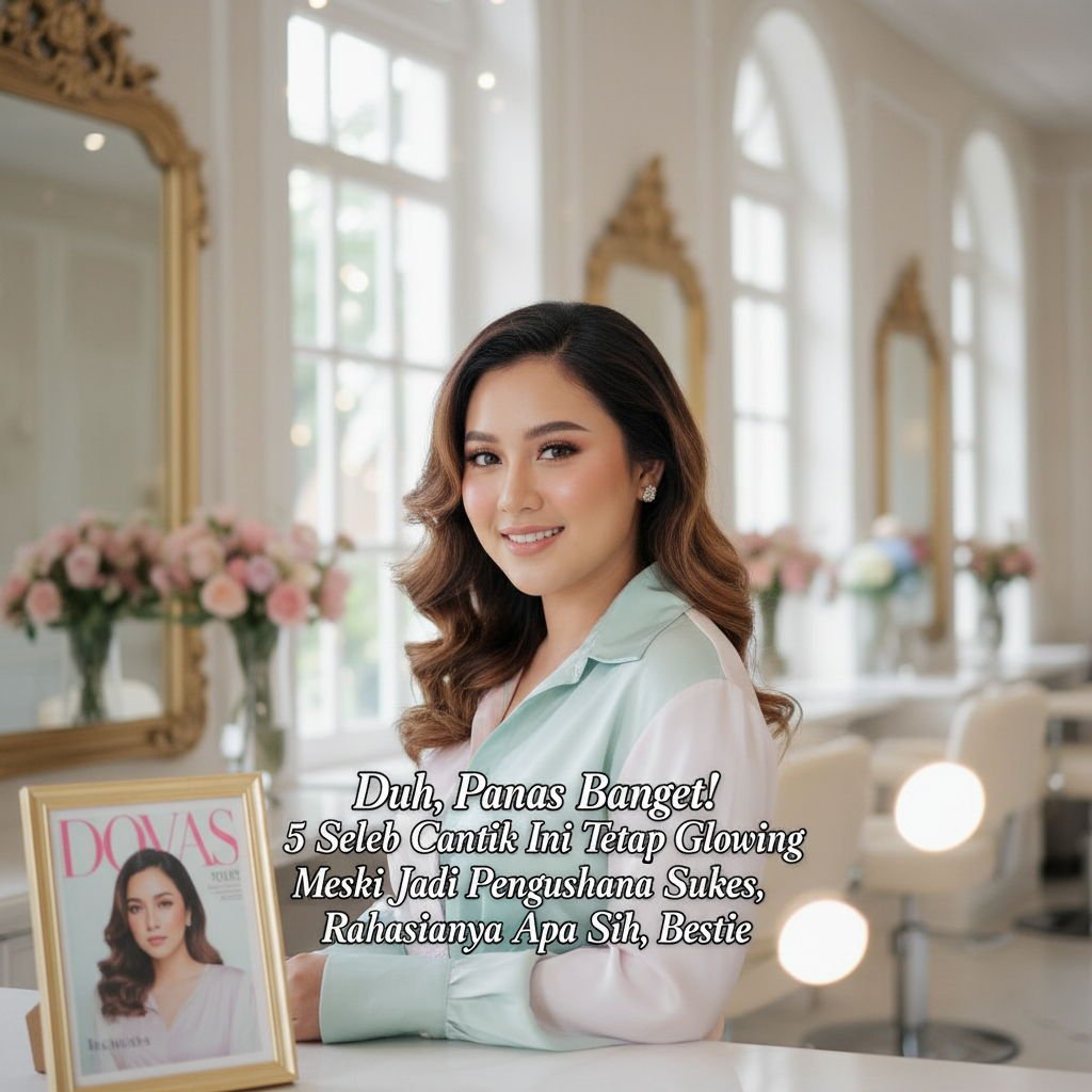 AI Visual: Duh, Panas Banget! 5 Seleb Cantik Ini Tetap Glowing Meski Jadi Pengusaha Sukses, Rahasianya Apa Sih, Bestie?