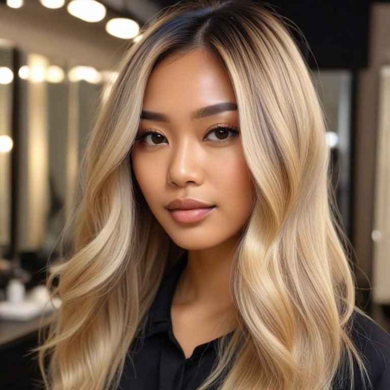 Model Rambut Balayage Blonde Cantik dan Lembut Berkilau