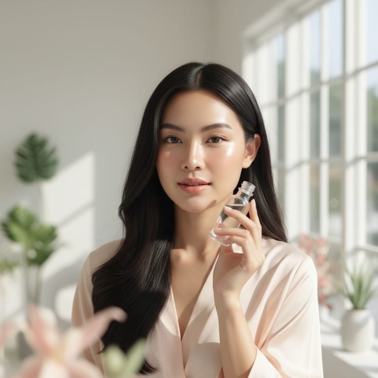 AI Visual: Rahasia Rambut Glowing & Bibir Plumpy: Minyak Kelapa Ampuh Banget Lho, Bestie! ✨