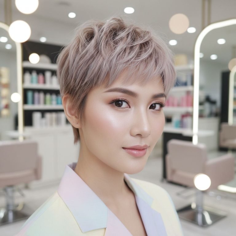 AI Visual: Bye Bye Rambut Kusam! ✨ Intip 4 Potongan Pixie Cut 2024 Biar Makin Fresh & Awet Muda, Dijamin Bye-bye Gerah!