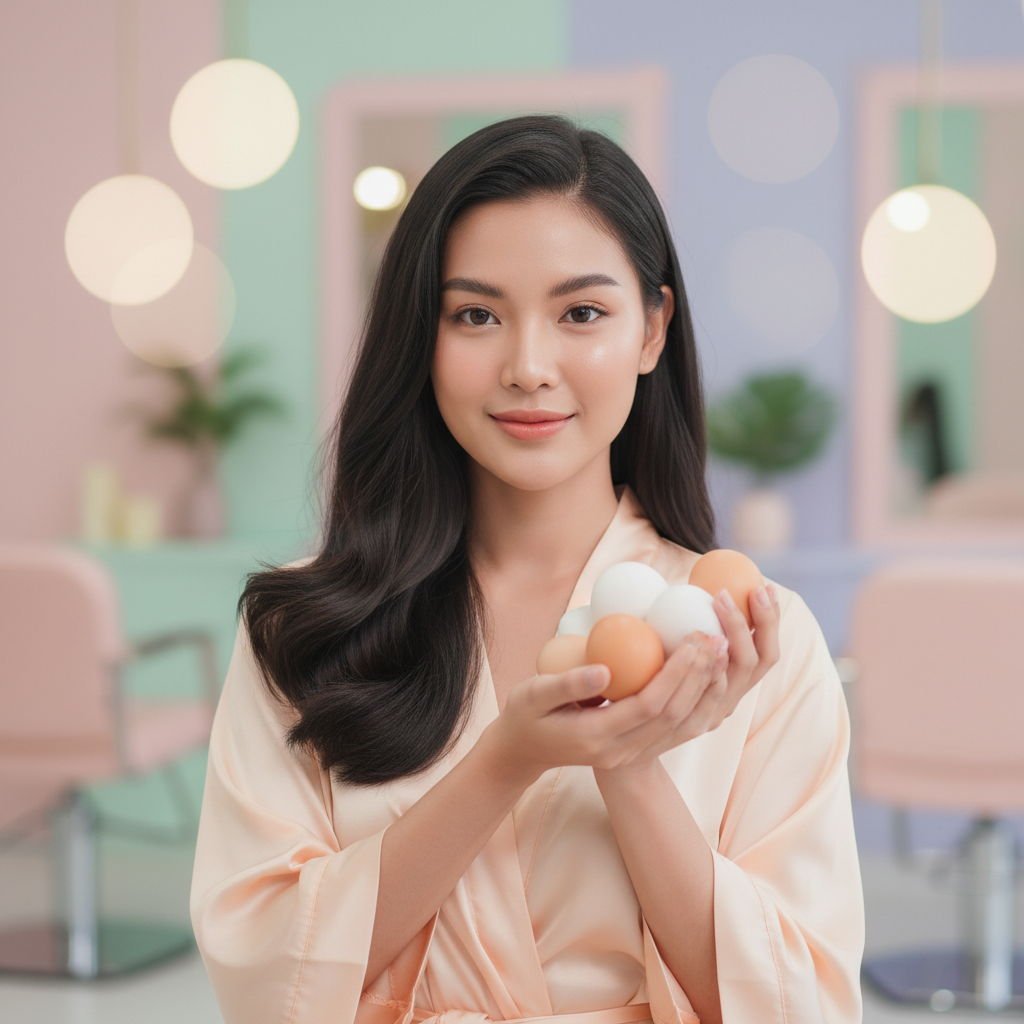 AI Visual: Bikin Rambut Glowing & Kulit Sehat Kayak Artis? Ternyata Rahasianya Ada di Telur Puyuh, Lho! ✨