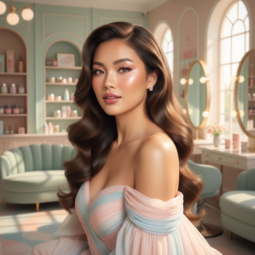 AI Visual: OMG, Bestie! Tren Rambut 2024 Bikin Makin Kece Parah, Long Wavy & Messy Bun Balik Lagi Lho! ✨