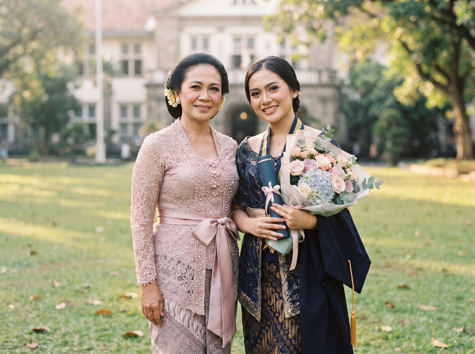 Inspirasi Kebaya Pendamping Wisuda yang Elegan dan Anggun: Pilihan Brokat Halus, Warna Pastel, dan Tips Nyaman Seharian - Featured