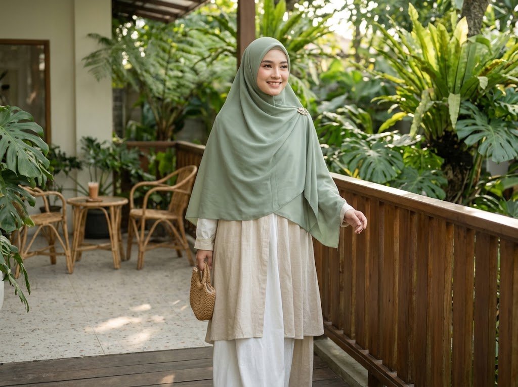 5 Tutorial Gaya Hijab Menutup Dada yang Modis: Anggun, Santun, dan Syar’i - Featured