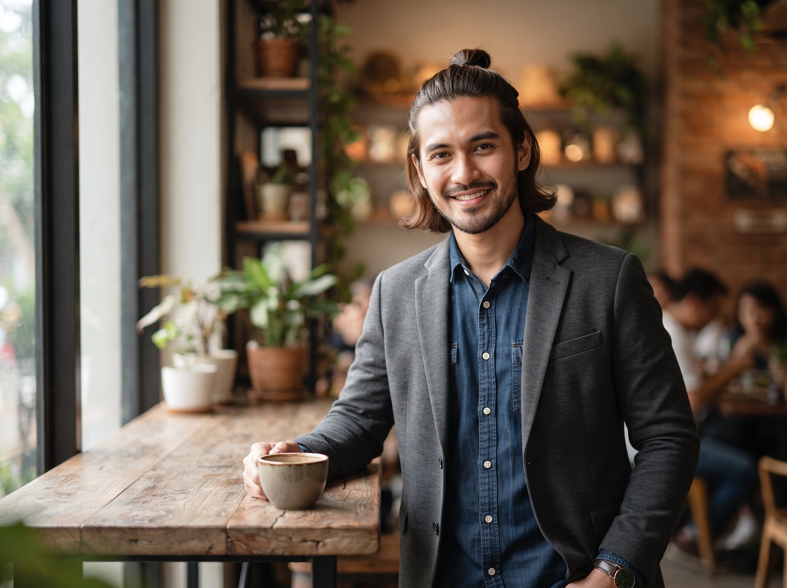 6 Gaya Rambut Panjang Pria tapi Tetap Rapi dan Profesional - Featured